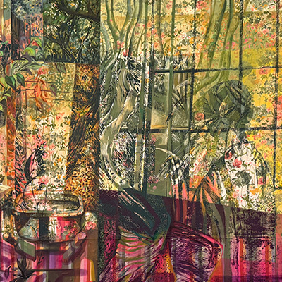 Abstract mixed media painting thumbnail by Elham Bayati